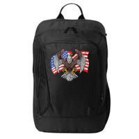 Vintage American Patriotic Eagle City Backpack