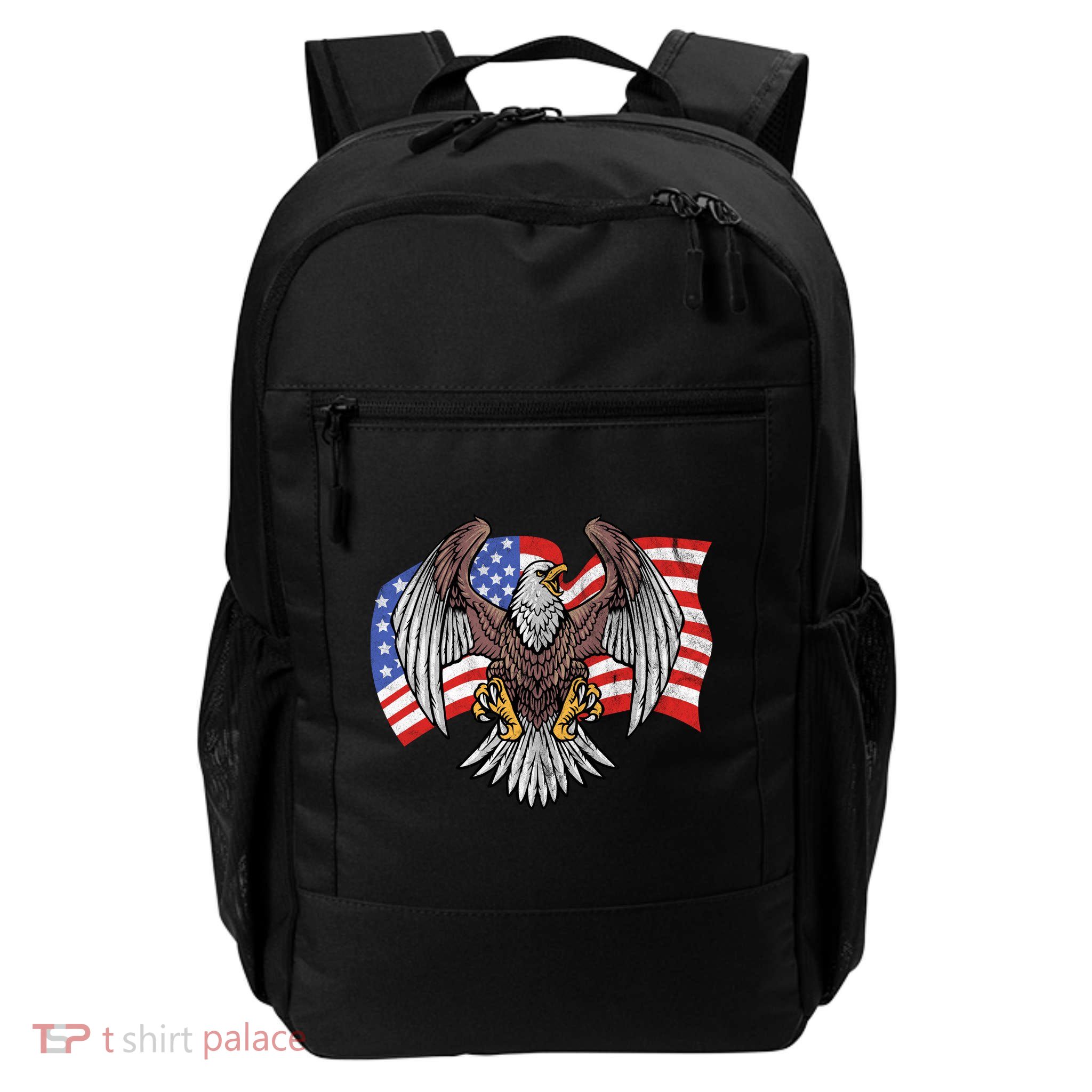 Vintage American Patriotic Eagle Backpack