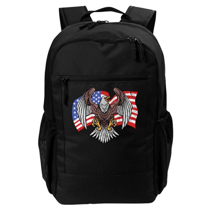 Vintage American Patriotic Eagle Daily Commute Backpack