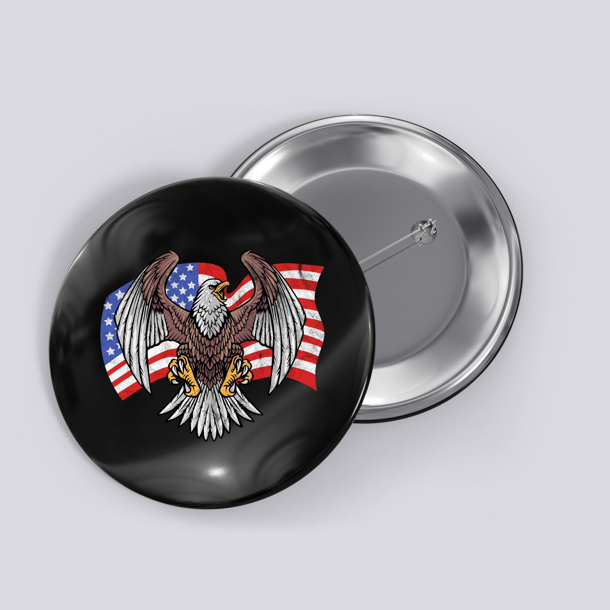 Vintage American Patriotic Eagle Button