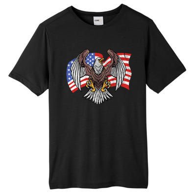 Vintage American Patriotic Eagle Tall Fusion ChromaSoft Performance T-Shirt