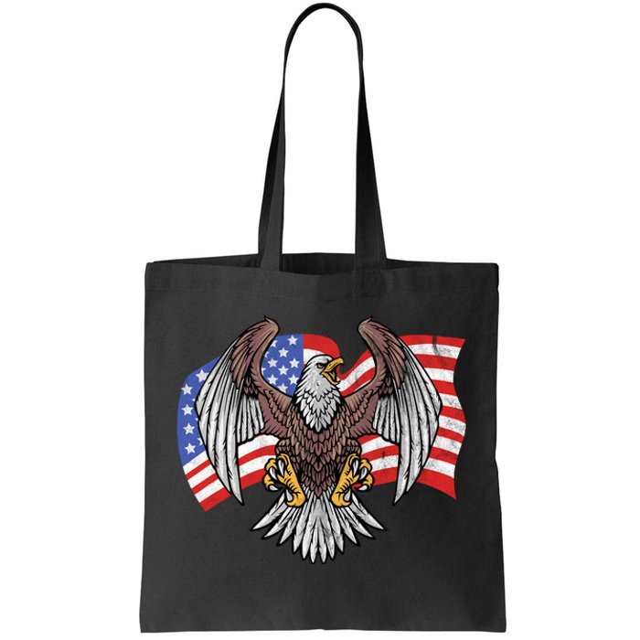 Vintage American Patriotic Eagle Tote Bag