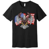 Vintage American Patriotic Eagle Premium T-Shirt