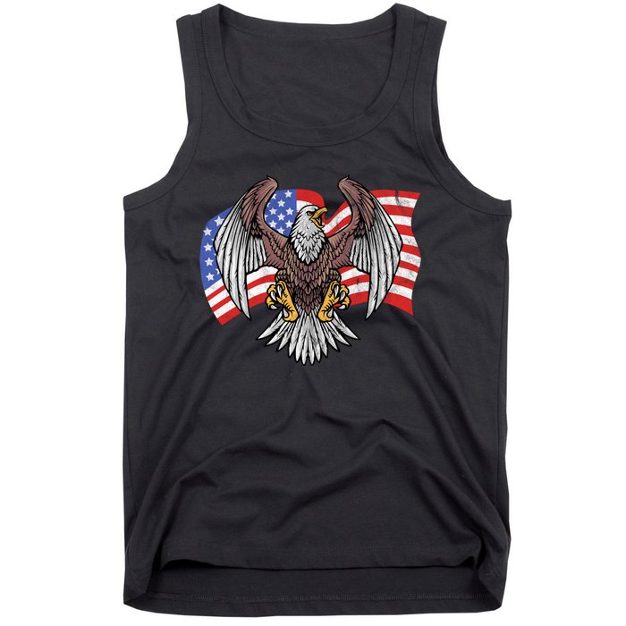 Vintage American Patriotic Eagle Tank Top