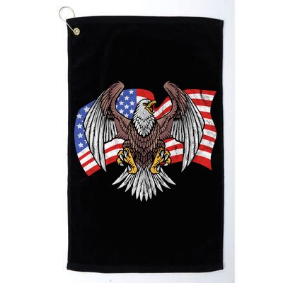 Vintage American Patriotic Eagle Golf Towel