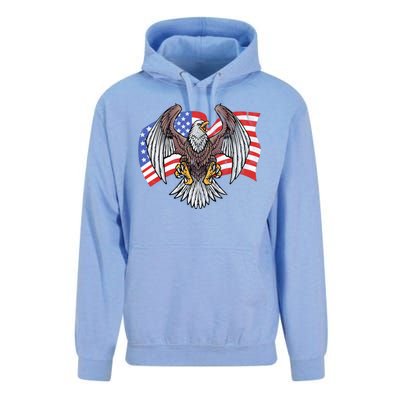 Vintage American Patriotic Eagle Unisex Surf Hoodie