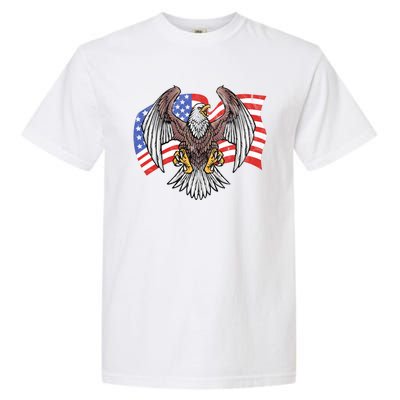 Vintage American Patriotic Eagle Garment-Dyed Heavyweight T-Shirt