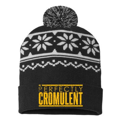 Vintage A Perfectly Cromulent Word USA-Made Snowflake Beanie