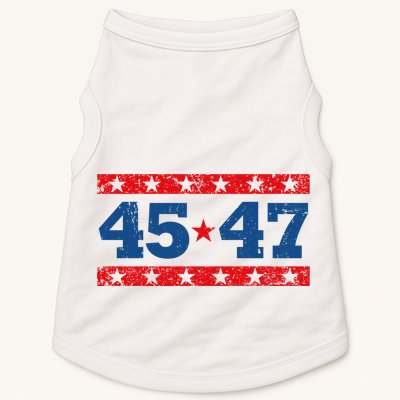 Vintage American President Trump 45 47 2024 Election Doggie Tank