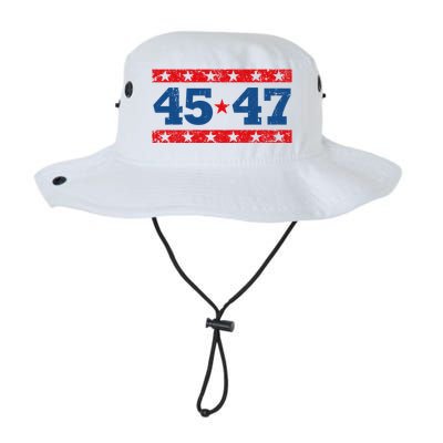 Vintage American President Trump 45 47 2024 Election Legacy Cool Fit Booney Bucket Hat