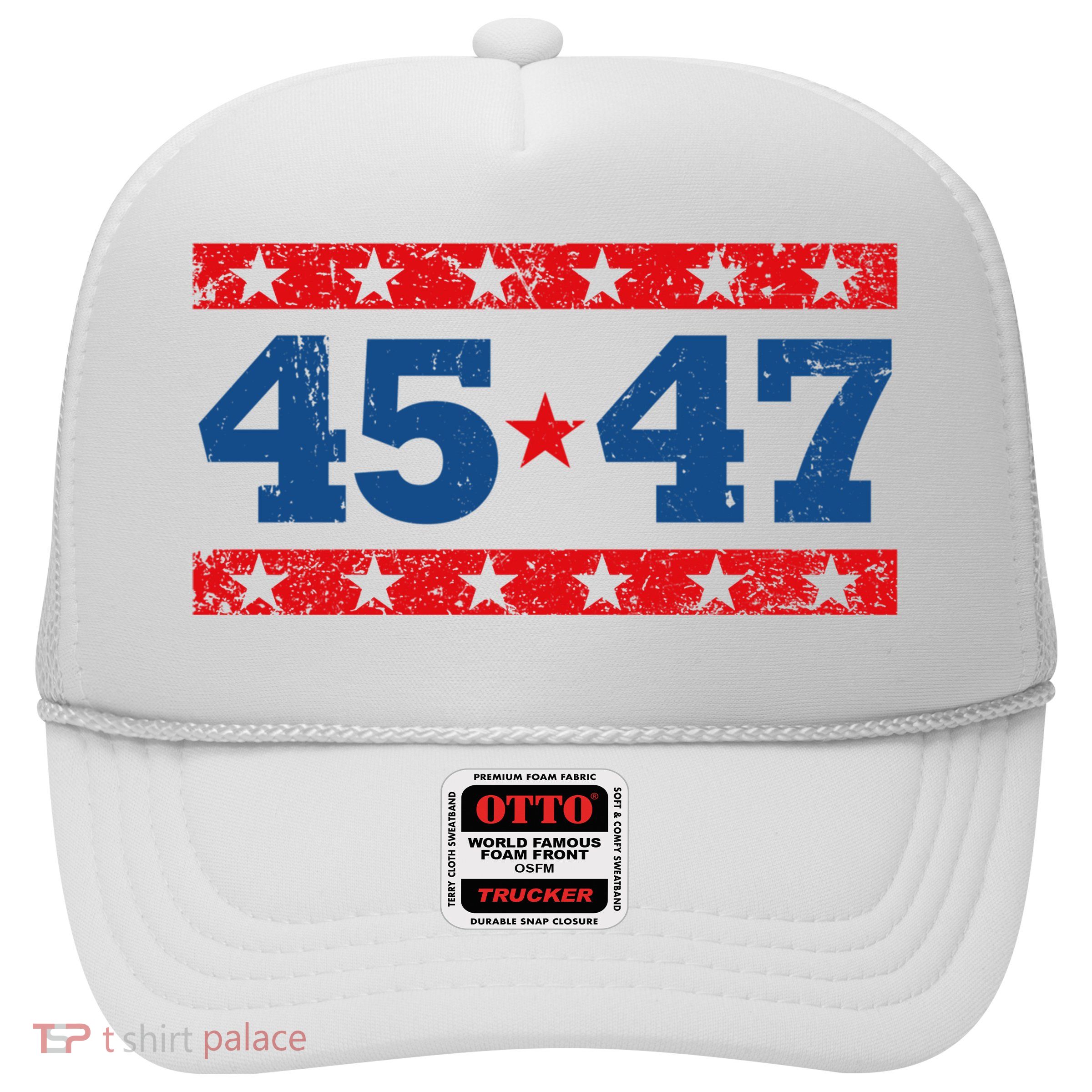 Vintage American President Trump 45 47 2024 Election Trucker Hat