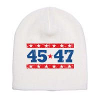 Vintage American President Trump 45 47 2024 Election Short Acrylic Beanie