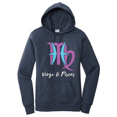 Virgo And Pisces Couple Zodiac Relationship Horoscope Gift Women's Pullover Hoodie