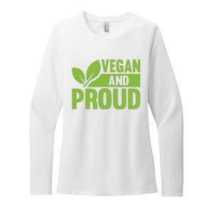 Vegan And Proud Vegans Veganism Vegetarian Womens CVC Long Sleeve Shirt