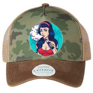 Vaping Cloud Vape Lady Legacy Tie Dye Trucker Hat