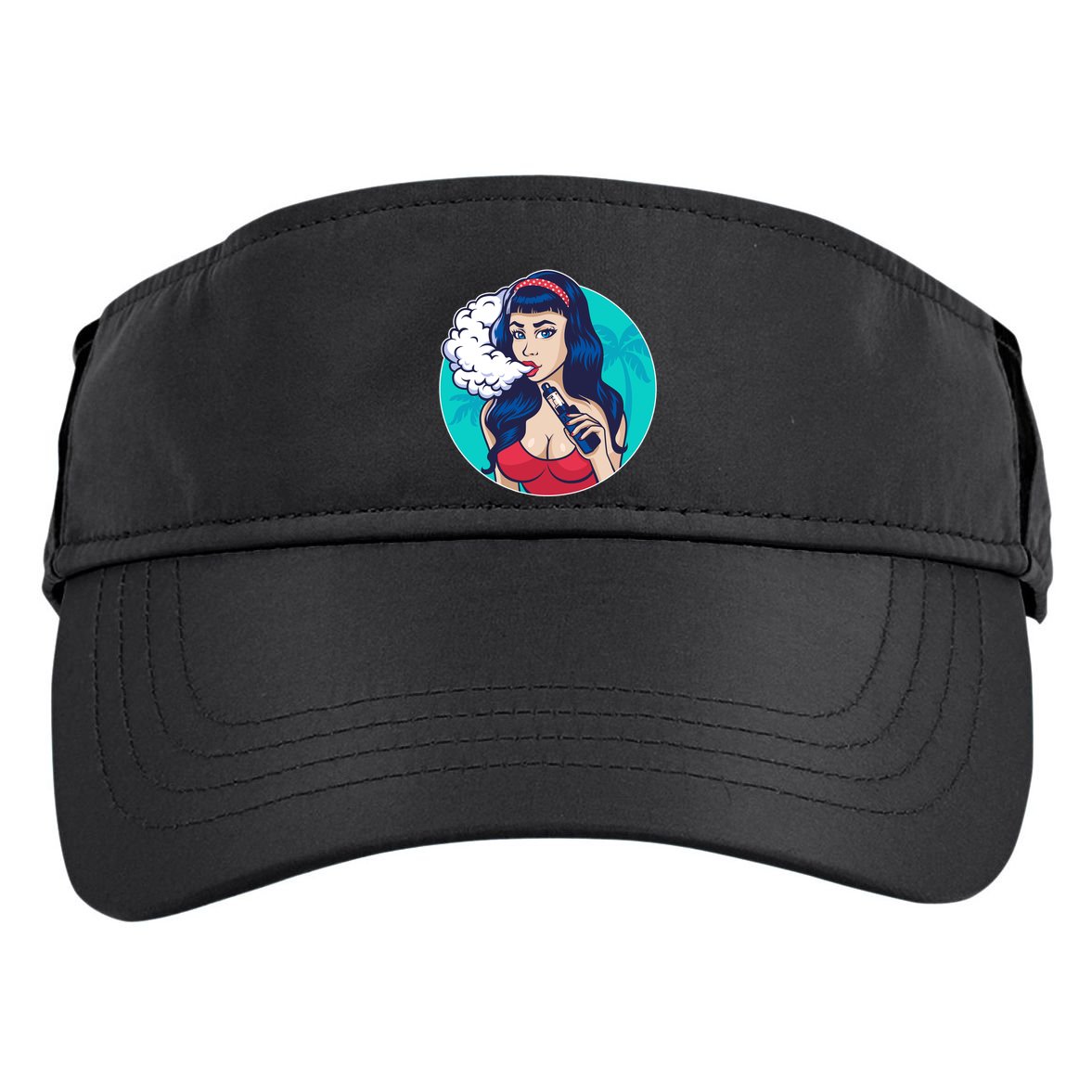 Vaping Cloud Vape Lady Adult Drive Performance Visor