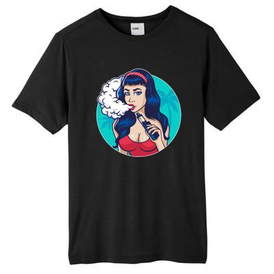 Vaping Cloud Vape Lady Tall Fusion ChromaSoft Performance T-Shirt