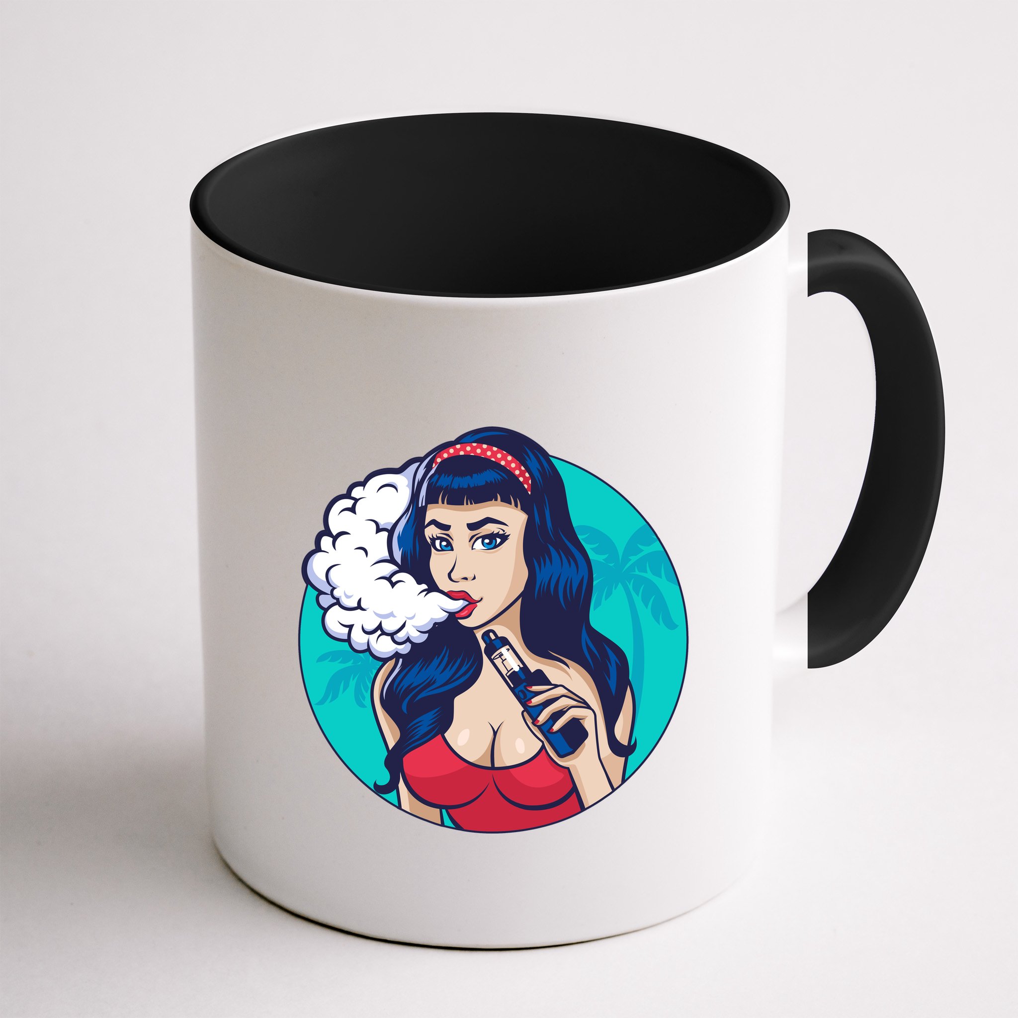 Vaping Cloud Vape Lady Mug
