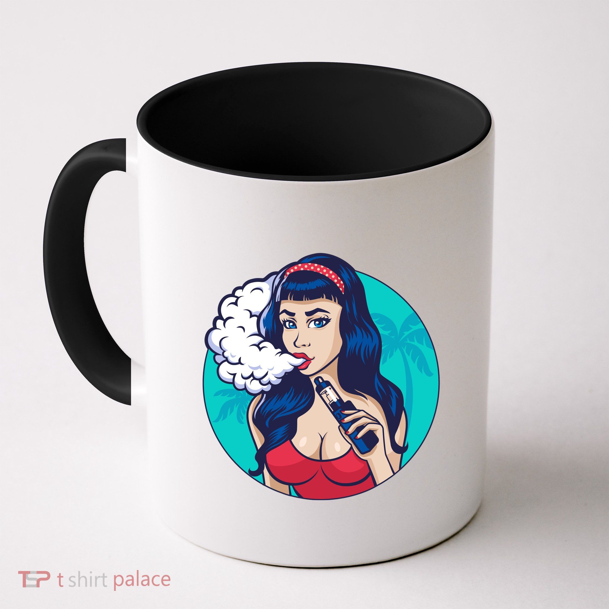 Vaping Cloud Vape Lady Mug
