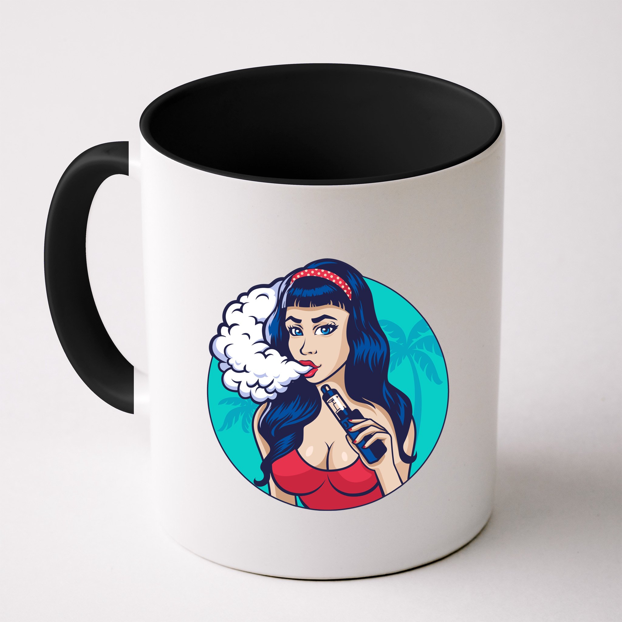 Vaping Cloud Vape Lady Mug