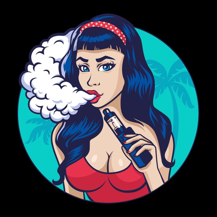 Vaping Cloud Vape Lady Mug