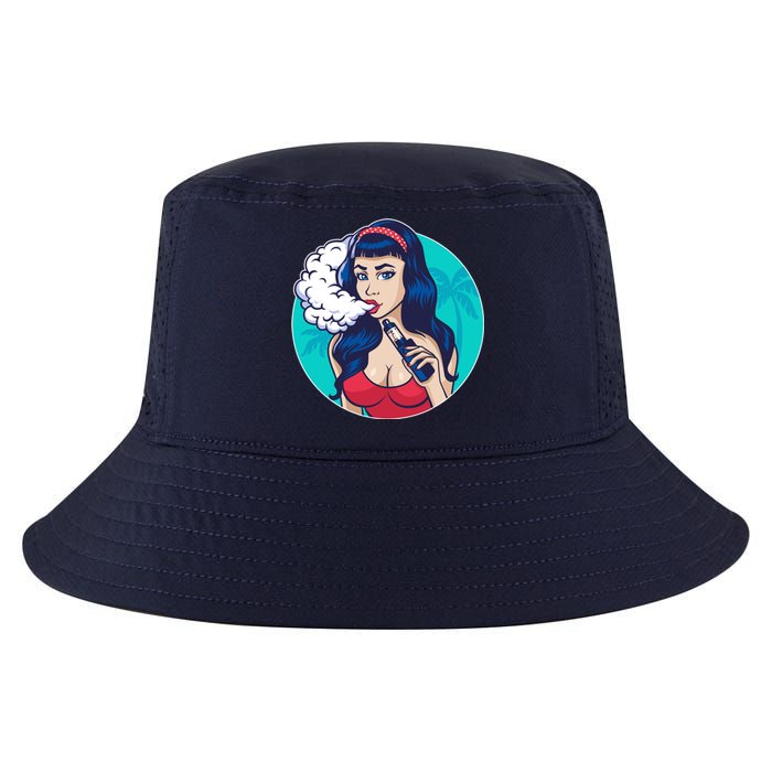 Vaping Cloud Vape Lady Cool Comfort Performance Bucket Hat