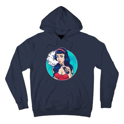 Vaping Cloud Vape Lady Hoodie