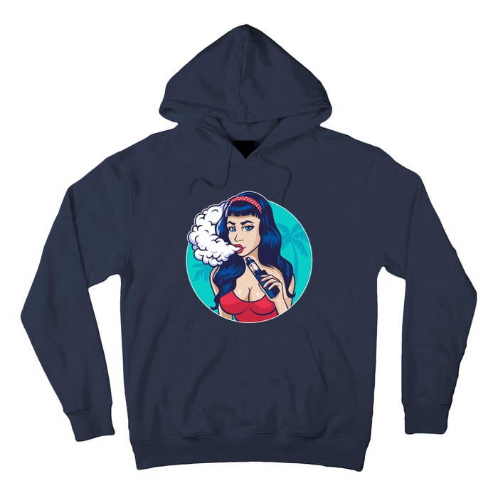 Vaping Cloud Vape Lady Hoodie