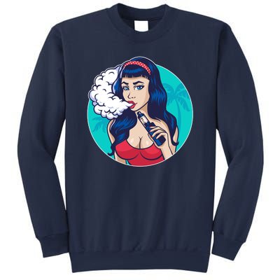 Vaping Cloud Vape Lady Sweatshirt