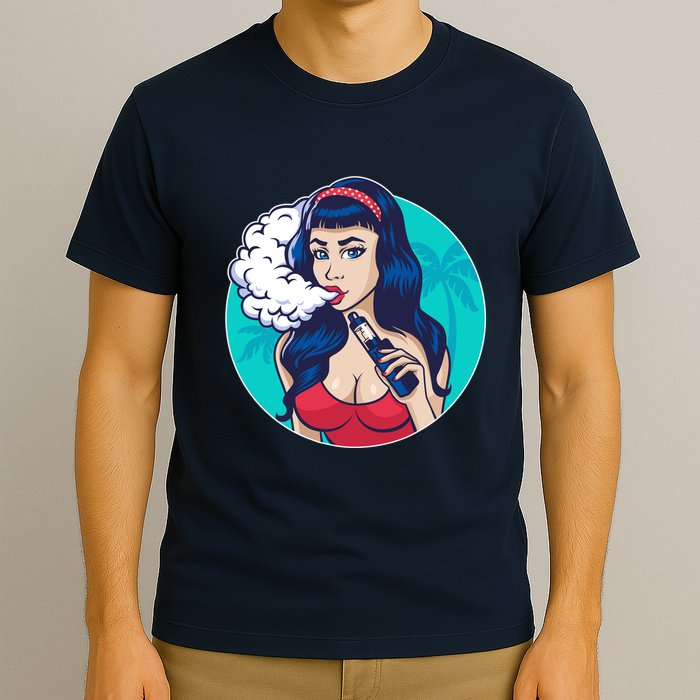 Vaping Cloud Vape Lady T-Shirt
