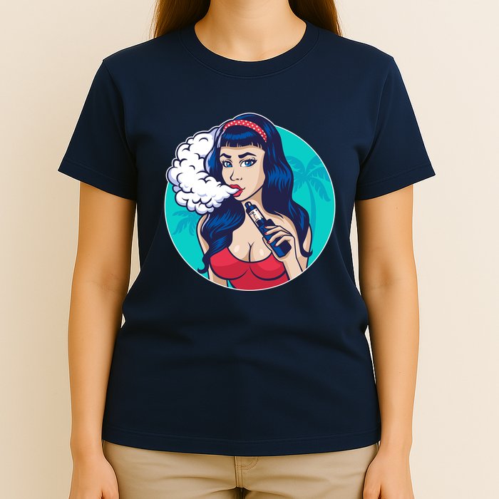 Vaping Cloud Vape Lady T-Shirt