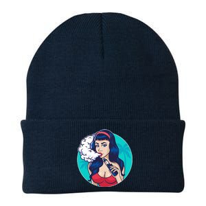 Vaping Cloud Vape Lady Knit Cap Winter Beanie