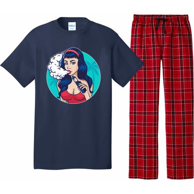 Vaping Cloud Vape Lady Pajama Set