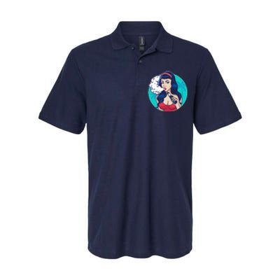 Vaping Cloud Vape Lady Softstyle Adult Sport Polo