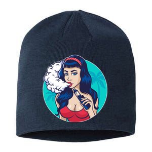 Vaping Cloud Vape Lady Sustainable Beanie