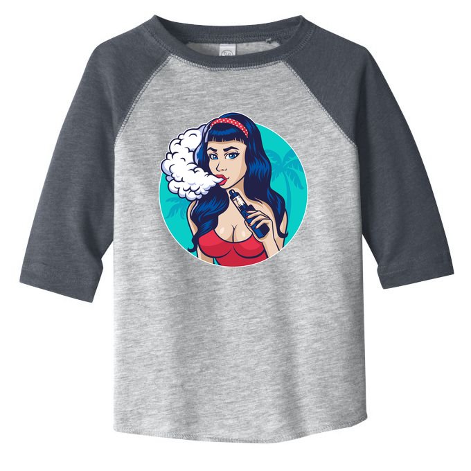 Vaping Cloud Vape Lady Toddler Fine Jersey T-Shirt