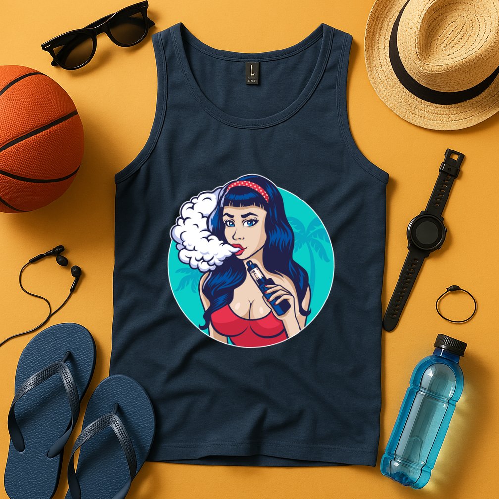 Vaping Cloud Vape Lady Tank Top