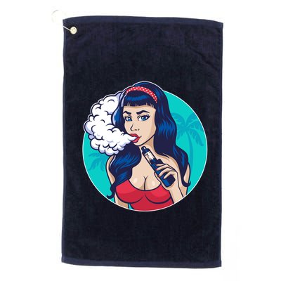 Vaping Cloud Vape Lady Golf Towel