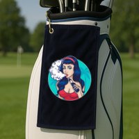 Vaping Cloud Vape Lady Golf Towel