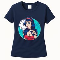 Vaping Cloud Vape Lady Womens T-Shirt