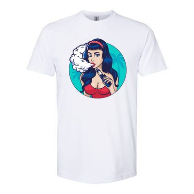 Vaping Cloud Vape Lady Softstyle® CVC T-Shirt