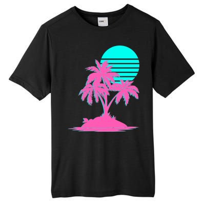 Vapor Wave Beach Tall Fusion ChromaSoft Performance T-Shirt