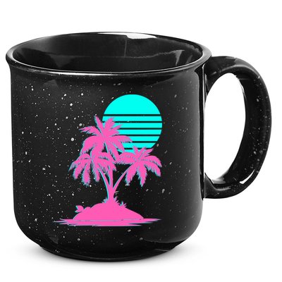 Vapor Wave Beach 15oz Campfire Ceramic Mug