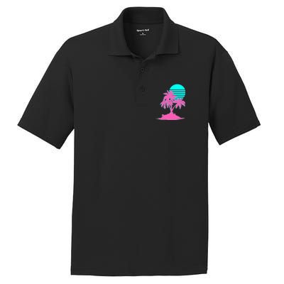 Vapor Wave Beach PosiCharge RacerMesh Polo