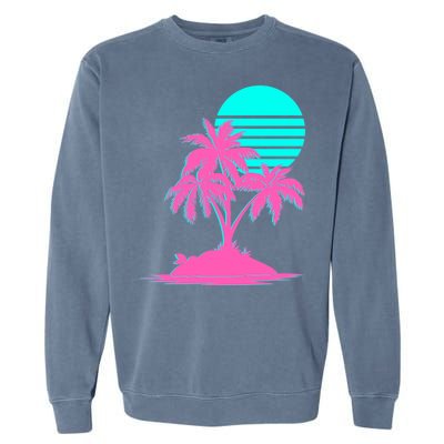 Vapor Wave Beach Garment-Dyed Sweatshirt