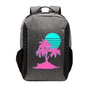 Vapor Wave Beach Vector Backpack