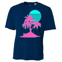 Vapor Wave Beach Cooling Performance Crew T-Shirt