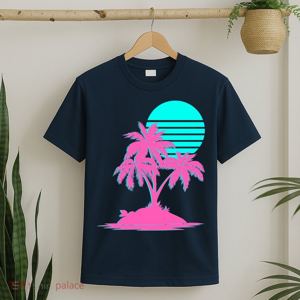 Vapor Wave Beach T-Shirt