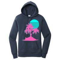 Vapor Wave Beach Women's Pullover Hoodie