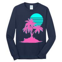 Vapor Wave Beach Tall Long Sleeve T-Shirt